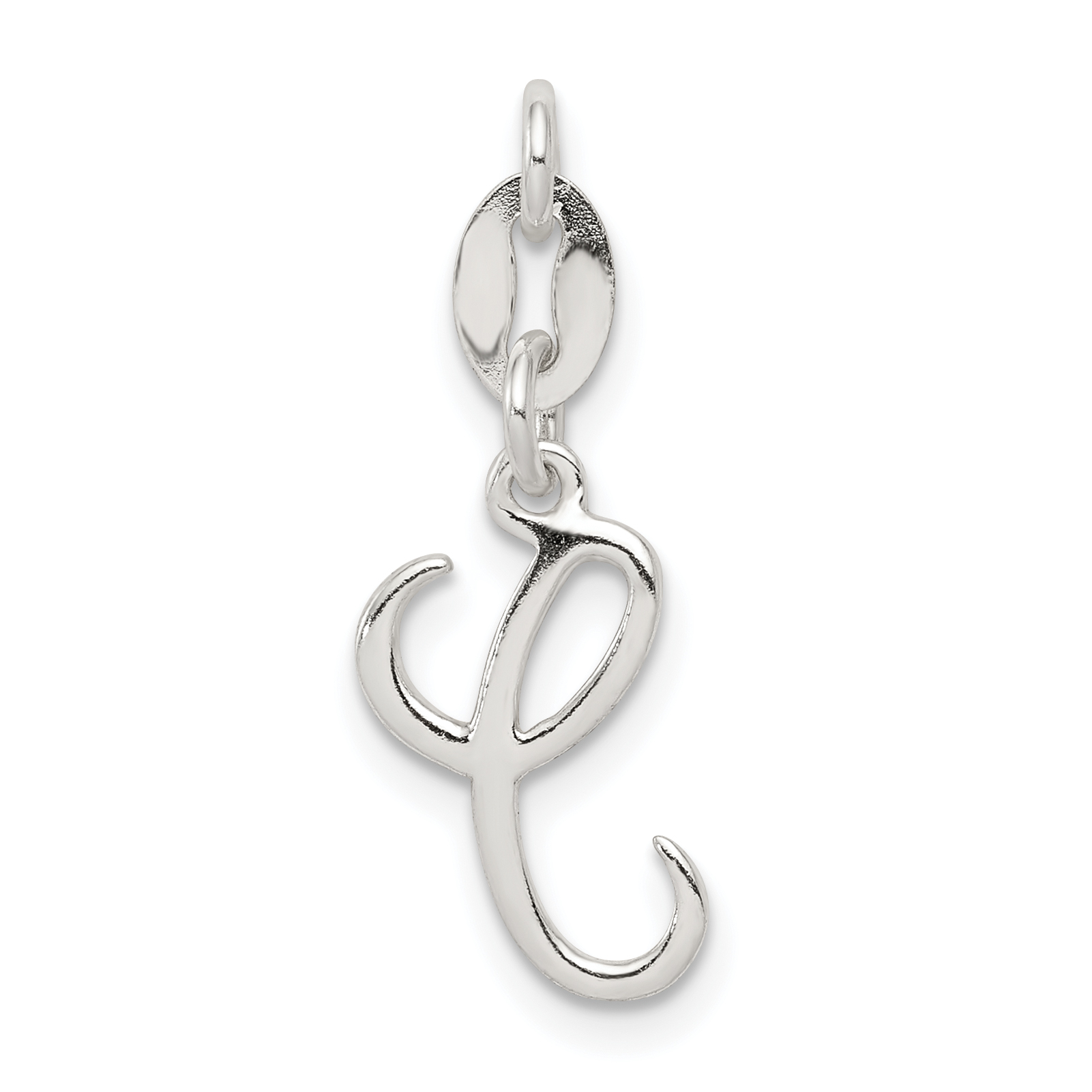 Sterling Silver Letter C Initial Charm (QC6510C)