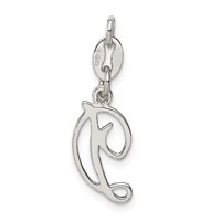 Sterling Silver Letter D Initial Charm view 4