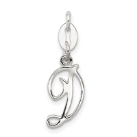 Sterling Silver Letter D Initial Charm view 1