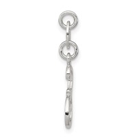 Sterling Silver Letter E Initial Charm view 2