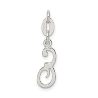 Sterling Silver Letter E Initial Charm view 4