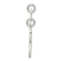 Sterling Silver Letter G Initial Charm view 2