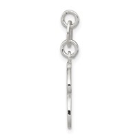 Sterling Silver Letter H Initial Charm view 2