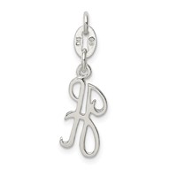 Sterling Silver Letter H Initial Charm view 4