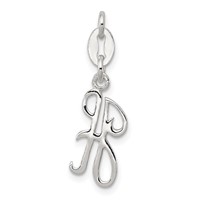 Sterling Silver Letter H Initial Charm view 1