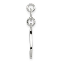 Sterling Silver Letter I Initial Charm view 2