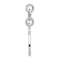 Sterling Silver Letter O Initial Charm view 2