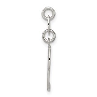 Sterling Silver Letter P Initial Charm view 2