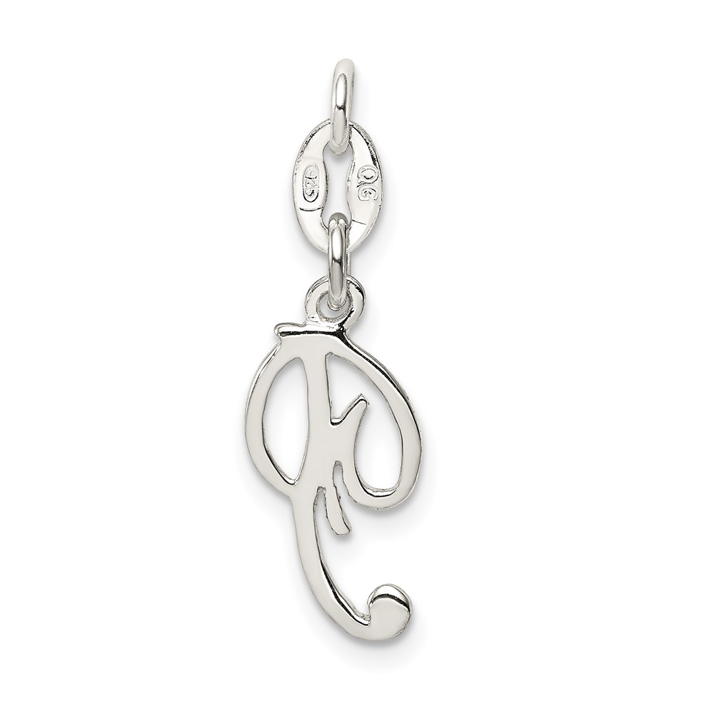 Sterling Silver Letter P Initial Charm (QC6510P)