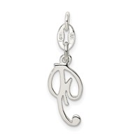 Sterling Silver Letter P Initial Charm view 4