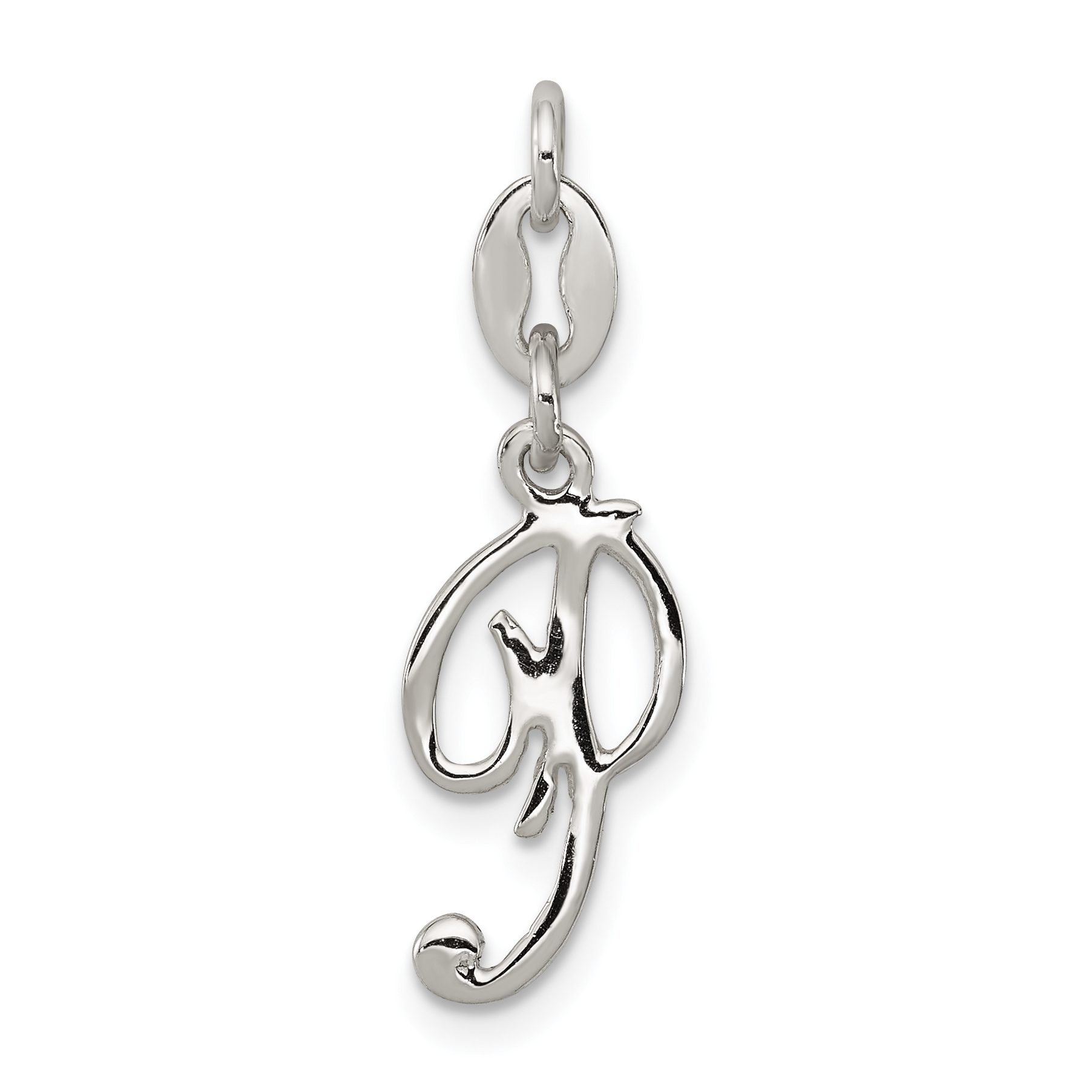 Sterling Silver Letter P Initial Charm (QC6510P)