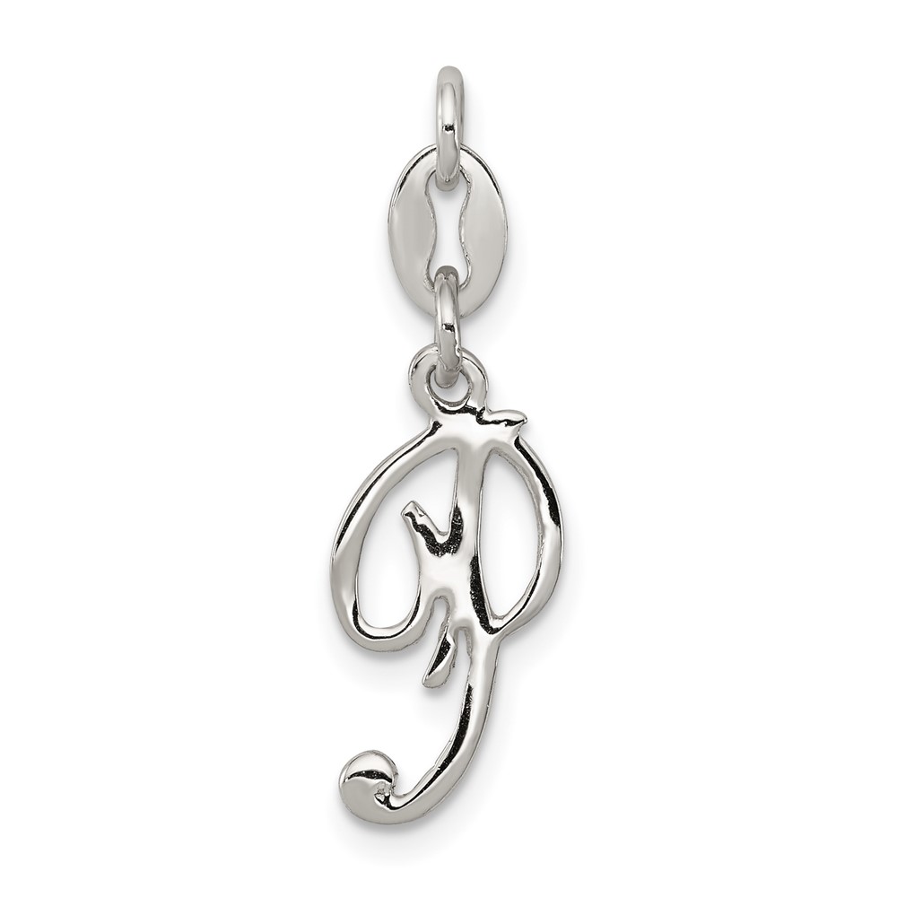 Sterling Silver Letter P Initial Charm (QC6510P)