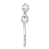 Sterling Silver Letter R Initial Charm view 2