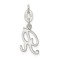 Sterling Silver Letter R Initial Charm view 4