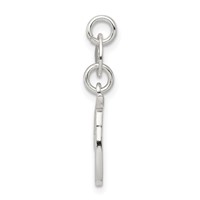 Sterling Silver Letter T Initial Charm view 2