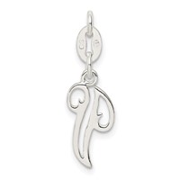 Sterling Silver Letter V Initial Charm view 4