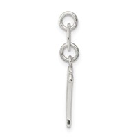 Sterling Silver Letter W Initial Charm view 2