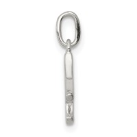 Sterling Silver Letter a Initial Charm view 2