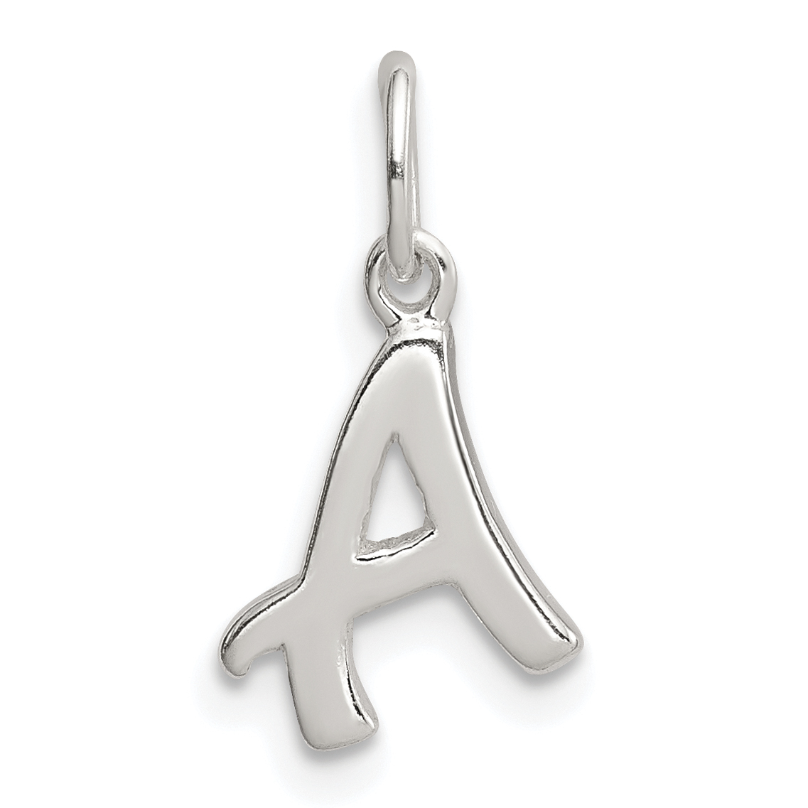 Sterling Silver Letter A Initial Charm (QC6511A)