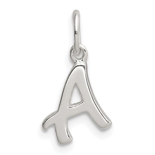 Sterling Silver Letter a Initial Charm