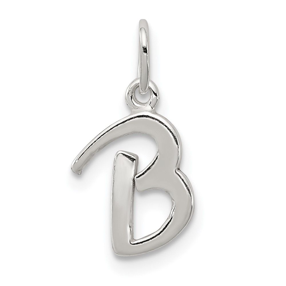 Sterling Silver Letter B Initial Charm (QC6511B)