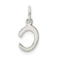 Sterling Silver Letter C Initial Charm view 4