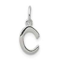 Sterling Silver Letter C Initial Charm view 1
