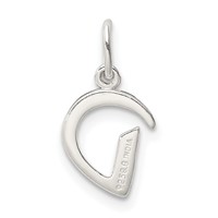 Sterling Silver Letter D Initial Charm view 4