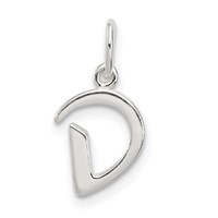 Sterling Silver Letter D Initial Charm view 1
