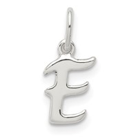 Sterling Silver Letter E Initial Charm view 1