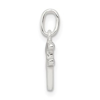 Sterling Silver Letter F Initial Charm view 2