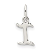 Sterling Silver Letter I Initial Charm view 3