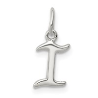 Sterling Silver Letter I Initial Charm view 1