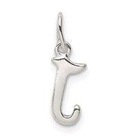 Sterling Silver Letter J Initial Charm view 3
