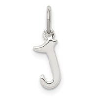 Sterling Silver Letter J Initial Charm view 1