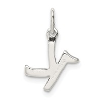Sterling Silver Letter K Initial Charm view 3