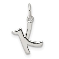 Sterling Silver Letter K Initial Charm view 1
