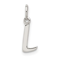 Sterling Silver Letter L Initial Charm view 1