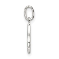 Sterling Silver Letter M Initial Charm view 2