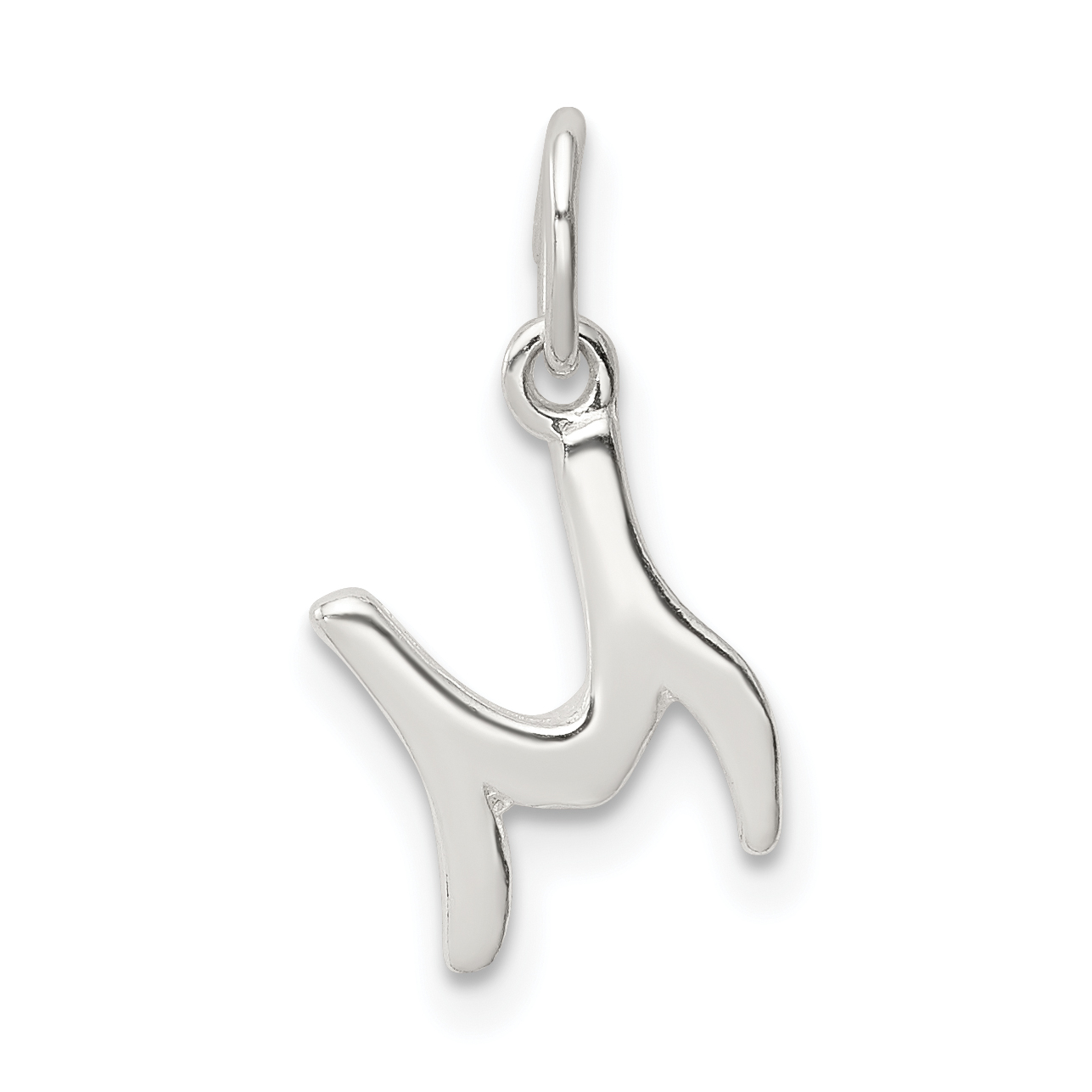Sterling Silver Letter M Initial Charm (QC6511M)
