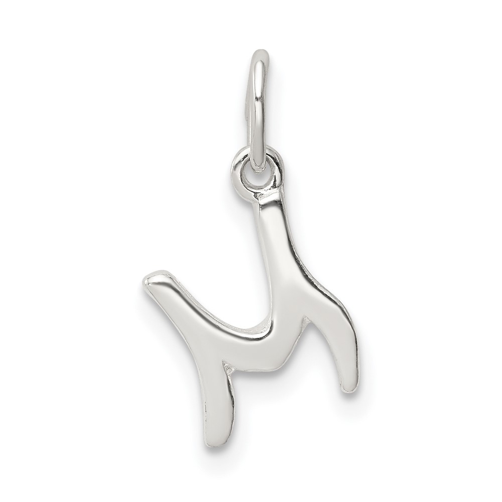 Sterling Silver Letter M Initial Charm (QC6511M)