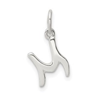 Sterling Silver Letter M Initial Charm view 1