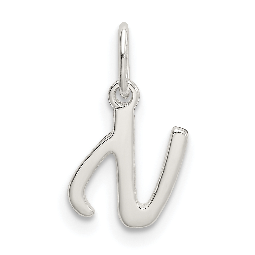Sterling Silver Letter N Initial Charm (QC6511N)