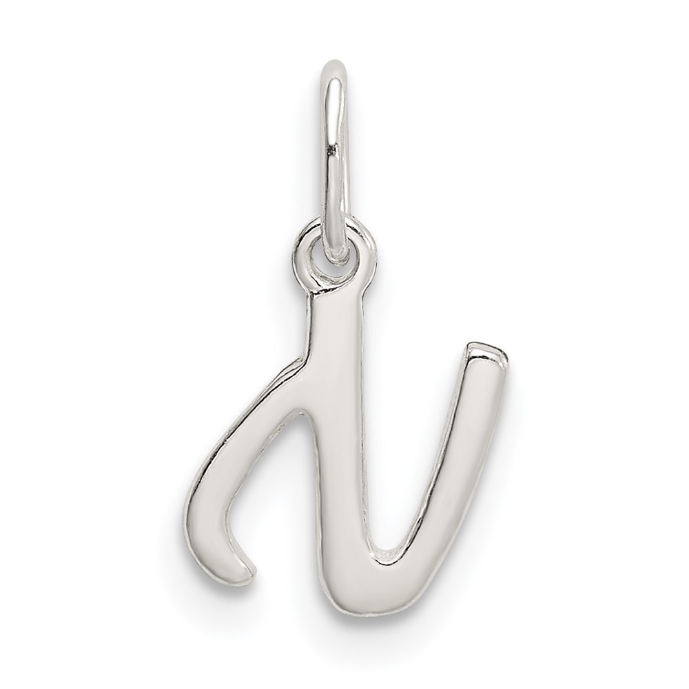 Sterling Silver Letter N Initial Charm (QC6511N)