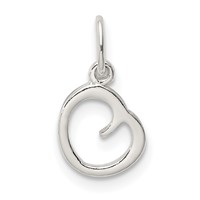 Sterling Silver Letter O Initial Charm view 3