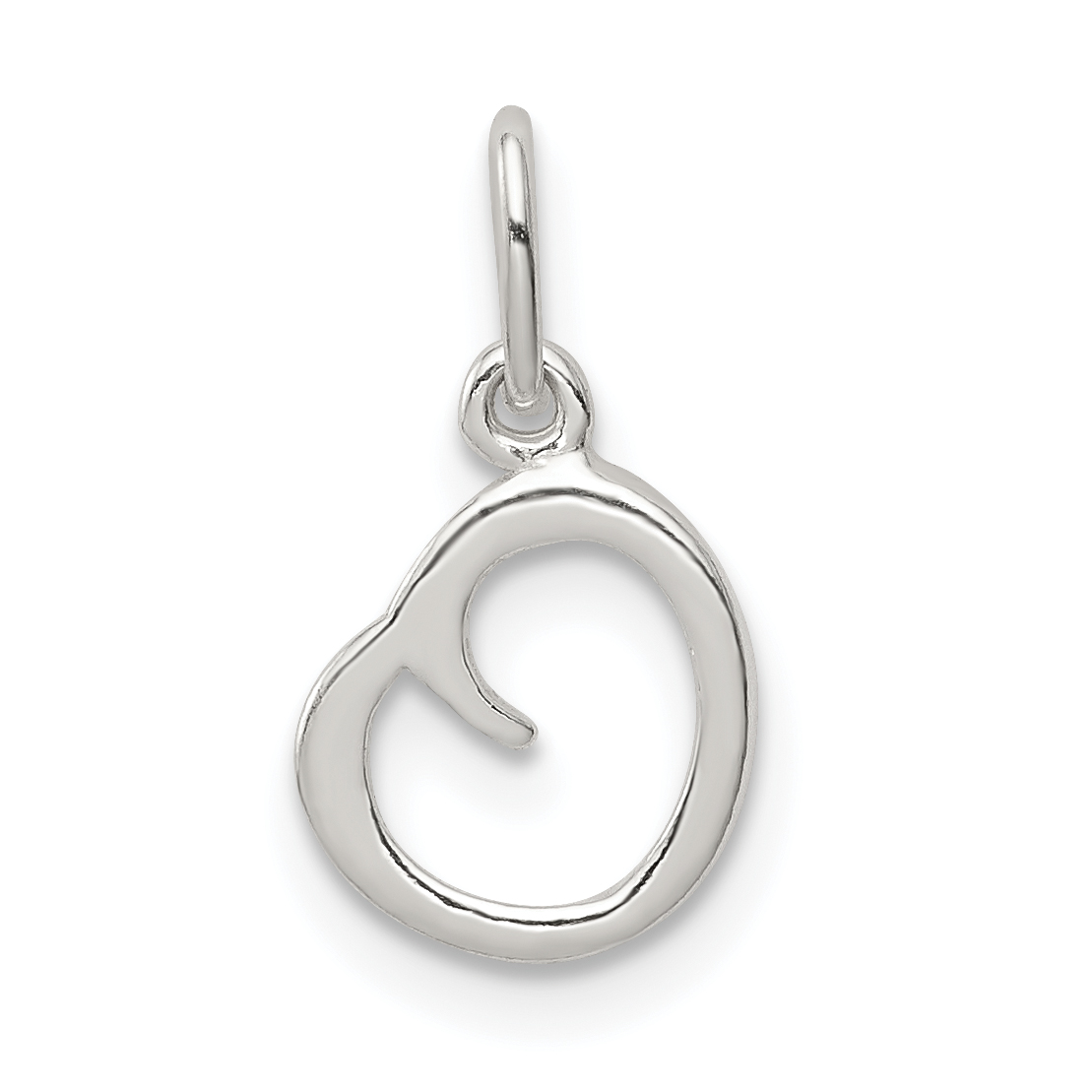 Sterling Silver Letter O Initial Charm (QC6511O)