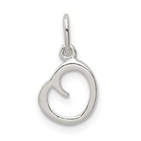 Sterling Silver Letter O Initial Charm view 1