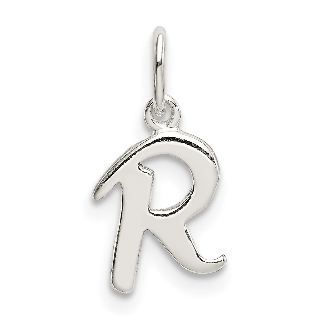 Sterling Silver Letter R Initial Charm (QC6511R)