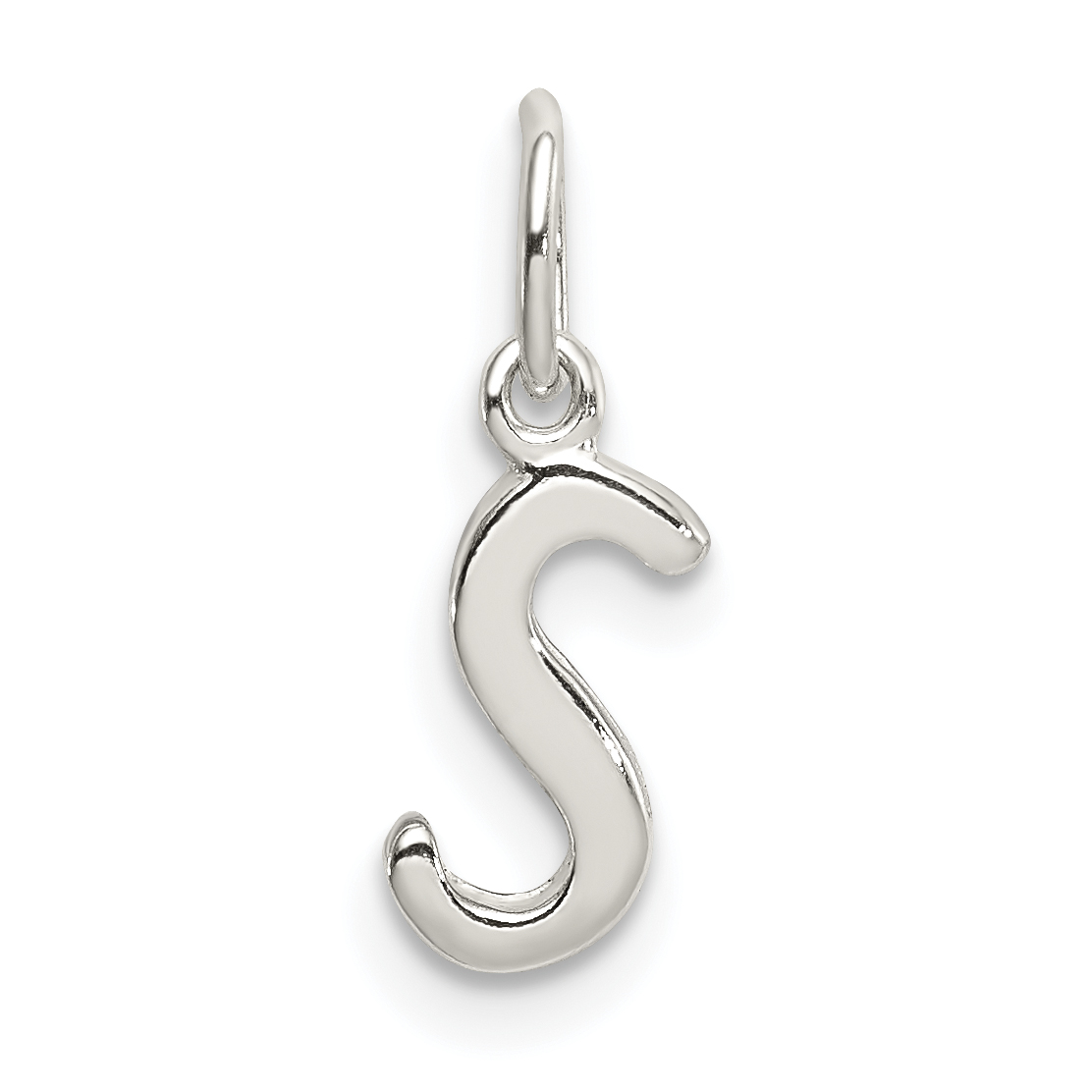 Sterling Silver Letter S Initial Charm (QC6511S)