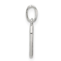 Sterling Silver Letter V Initial Charm view 2